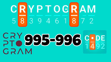 CRYPTOGRAM level 995 996