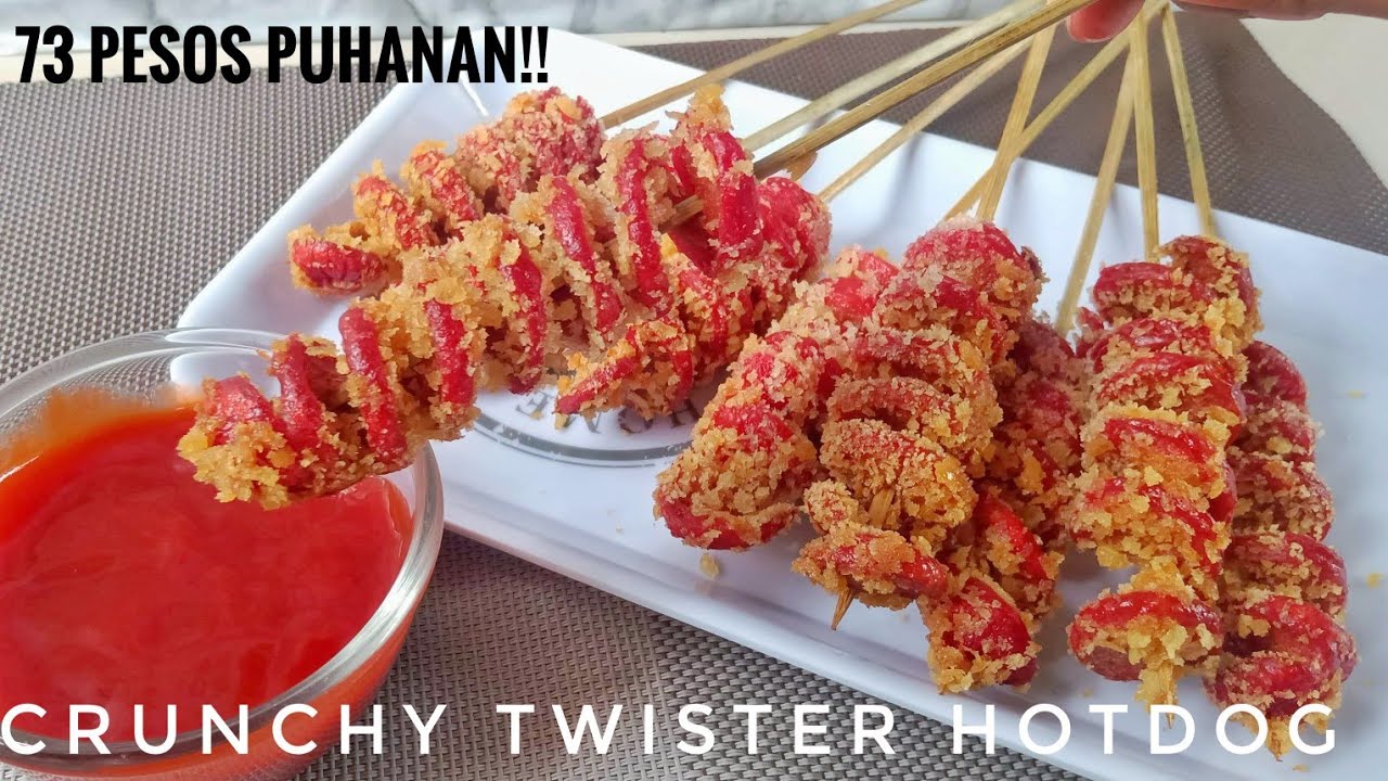 Crunchy Twister Hotdog Murang meryenda instant ang Kita😋 YouTube