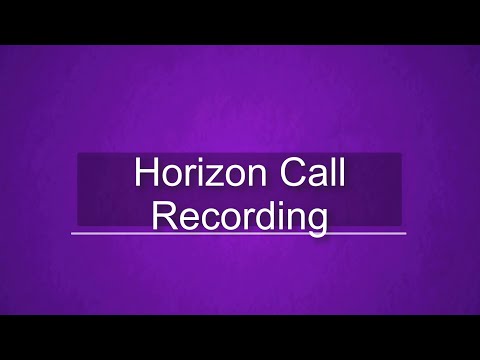 Horizon Voice Recording Portal
