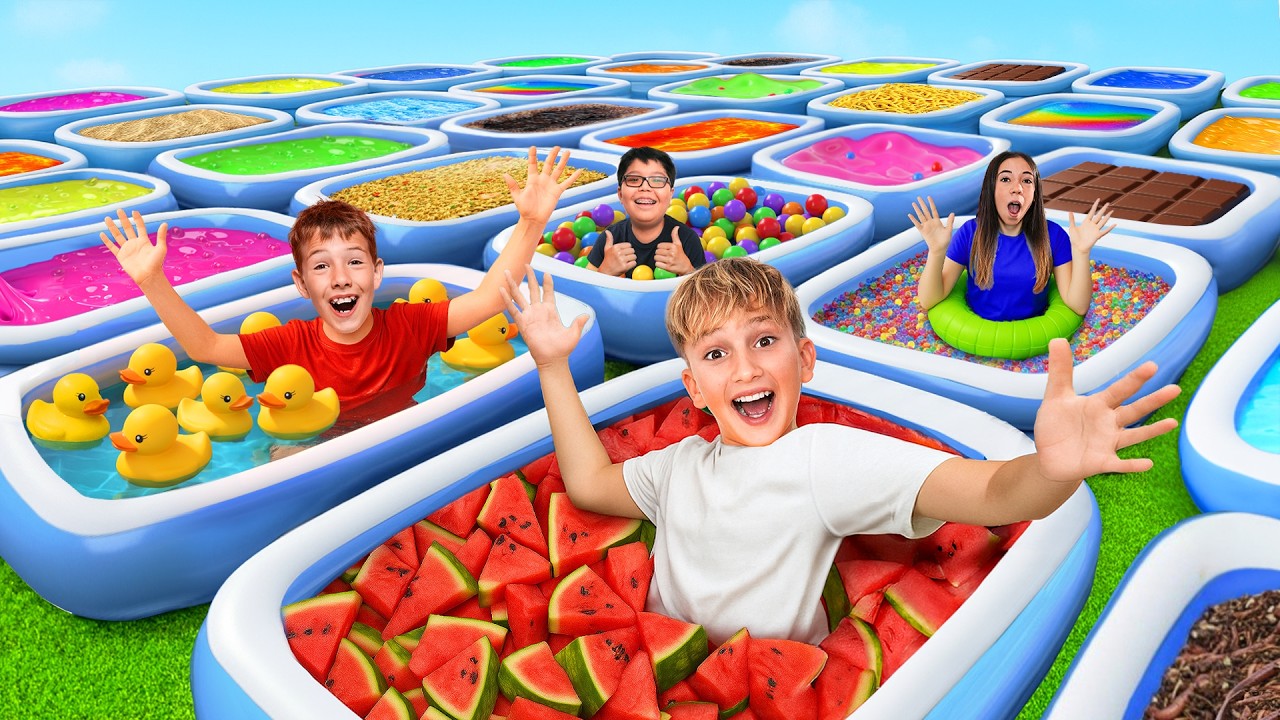 ¡100 PISCINAS MISTERIOSAS! ¡SOLO 1 PARA GANAR!