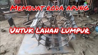 proses pembuatan roda apung traktor quick g 3000 zeva untuk lahan lumpur