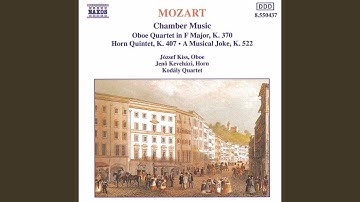 Oboe Quartet in F Major, K. 370: II. Adagio
