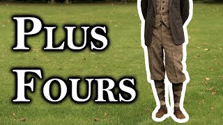 Altering regular trousers into plus fours (or knickerbockers/breeches)