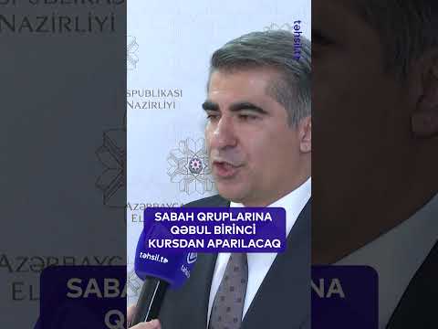 SABAH qruplarına qəbul birinci kursdan aparılacaq