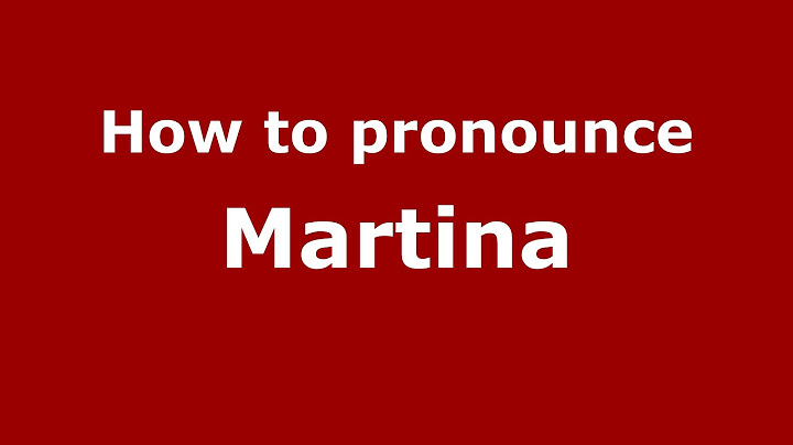 How to pronounce Martina (Spanish/Argentina) - PronounceNames.com