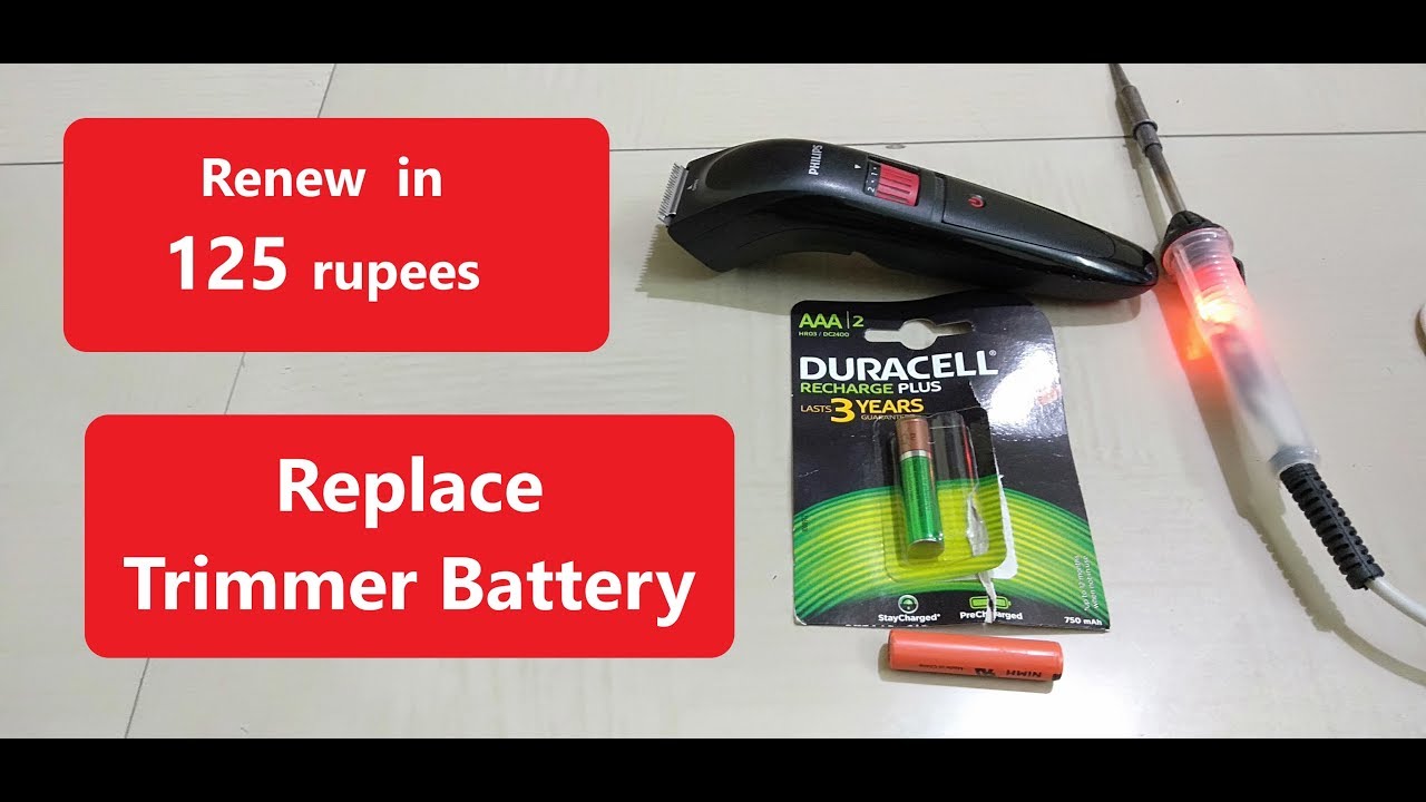 philips trimmer battery replacement