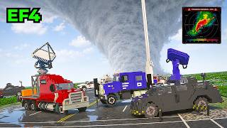 Storm Chasing Vehicles vs EF4 Tornado | Teardown Physics