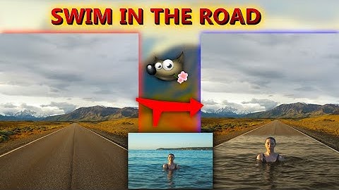 Gimp: Swim in the road composite in gimp