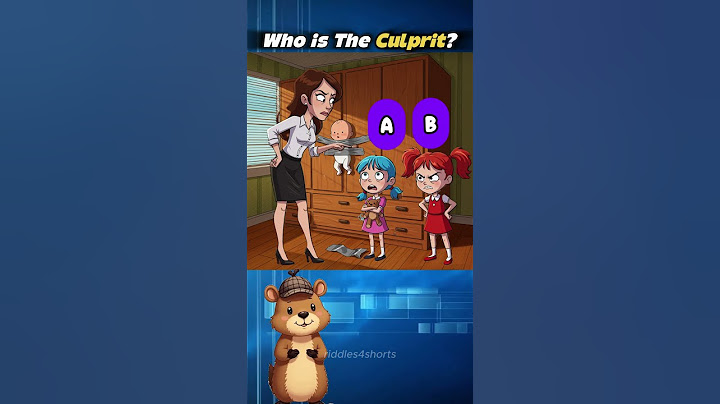 Who is The Culprit? #riddles #shorts