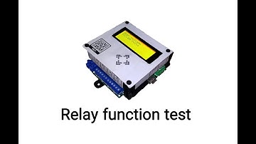 Arduino Power meter system with Internal PLC(Relay function test)