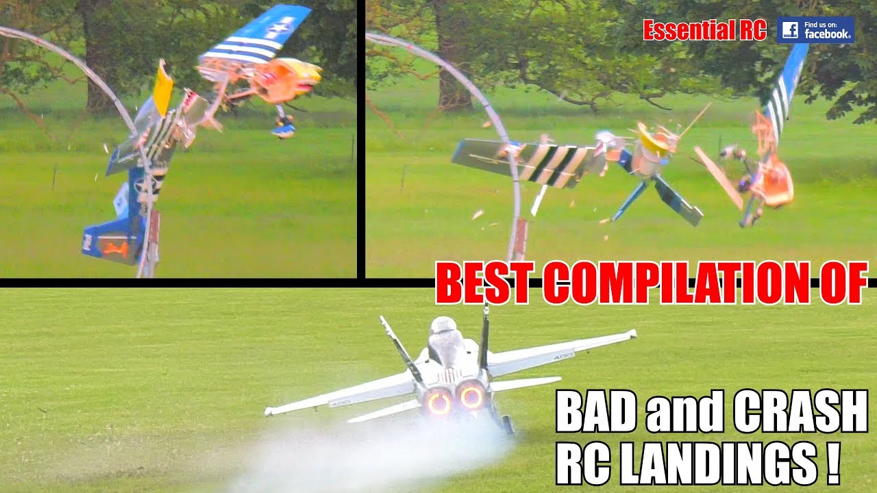 BEST COMPILATION of BAD (and CRASH) RC LANDINGS #5