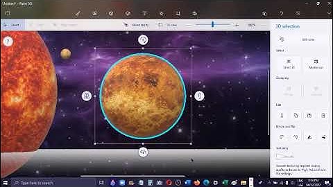 dibujando planetas, ahora en paint 3D