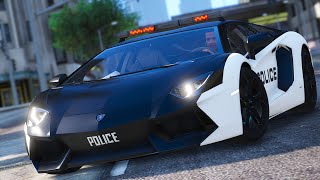 Police Lamborghini Aventador GTA 5 Car Mod