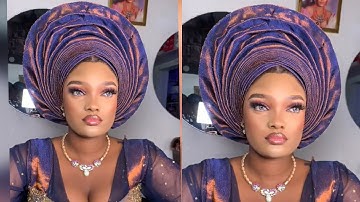 How to style SIMPLE UNCONVENTIONAL BRIDAL  STYLE #howtotiegele #trending #top #bestdiy #best #top10