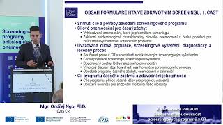 Metodika Hodnocení Zdravotnických Technologií Ve Screeningu A Jejich Zavádění Do Praxe O. Ngo