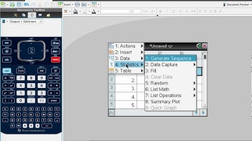 Correlation and regression (line of best fit) on TI-Nspire