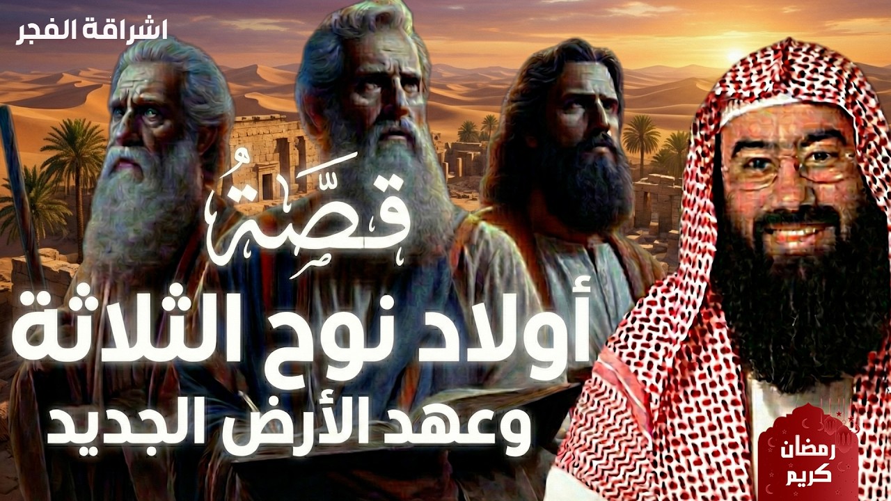 يروي الشيخ نبيل العوضي قصة أبناء نبي الله نوح عليه السلام بأسلوب إيماني مليء بالعبر والدروس.