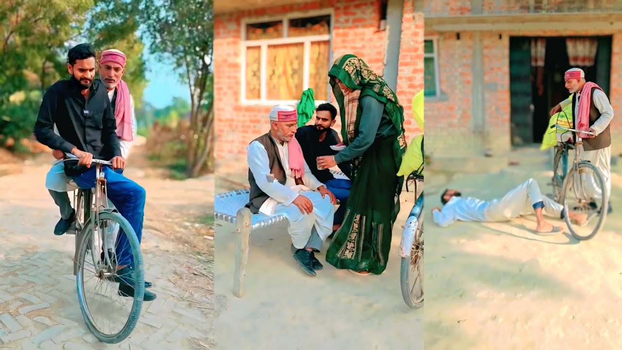 खिचड़ी ले जात समय मेहरारू की नौटंकी 😂🤣😜 