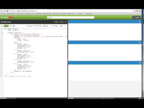 Ext JS Panel Resizing