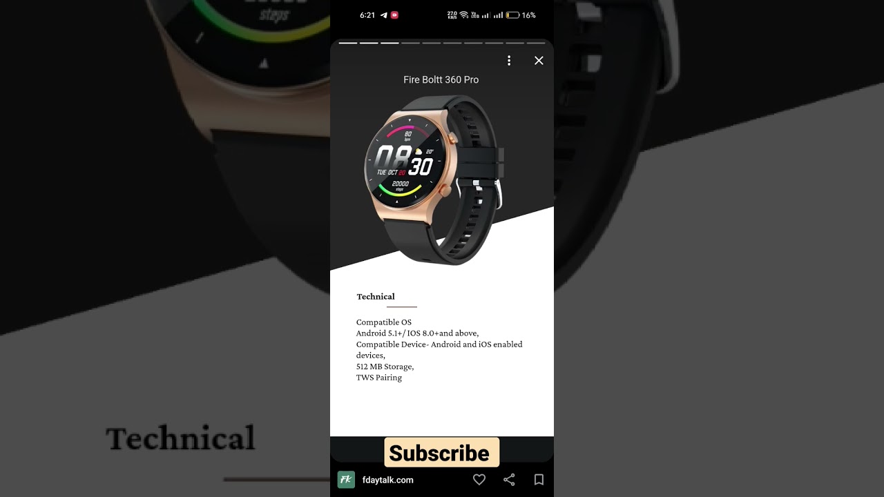 Fire Boltt 360 Pro || 