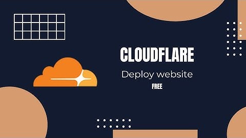 Deploy frontend part of website on Cloudflare