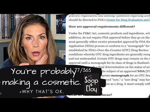 Soap Cosmetic or Drug Labeling Deep Dive Part 1 Day 77/365