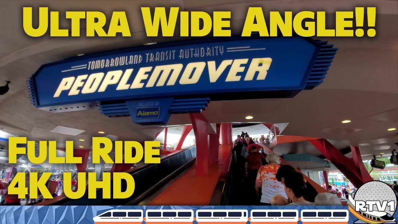 Ultra Wide Angle - Tomorrowland Transit Authority Peoplemover - 4K