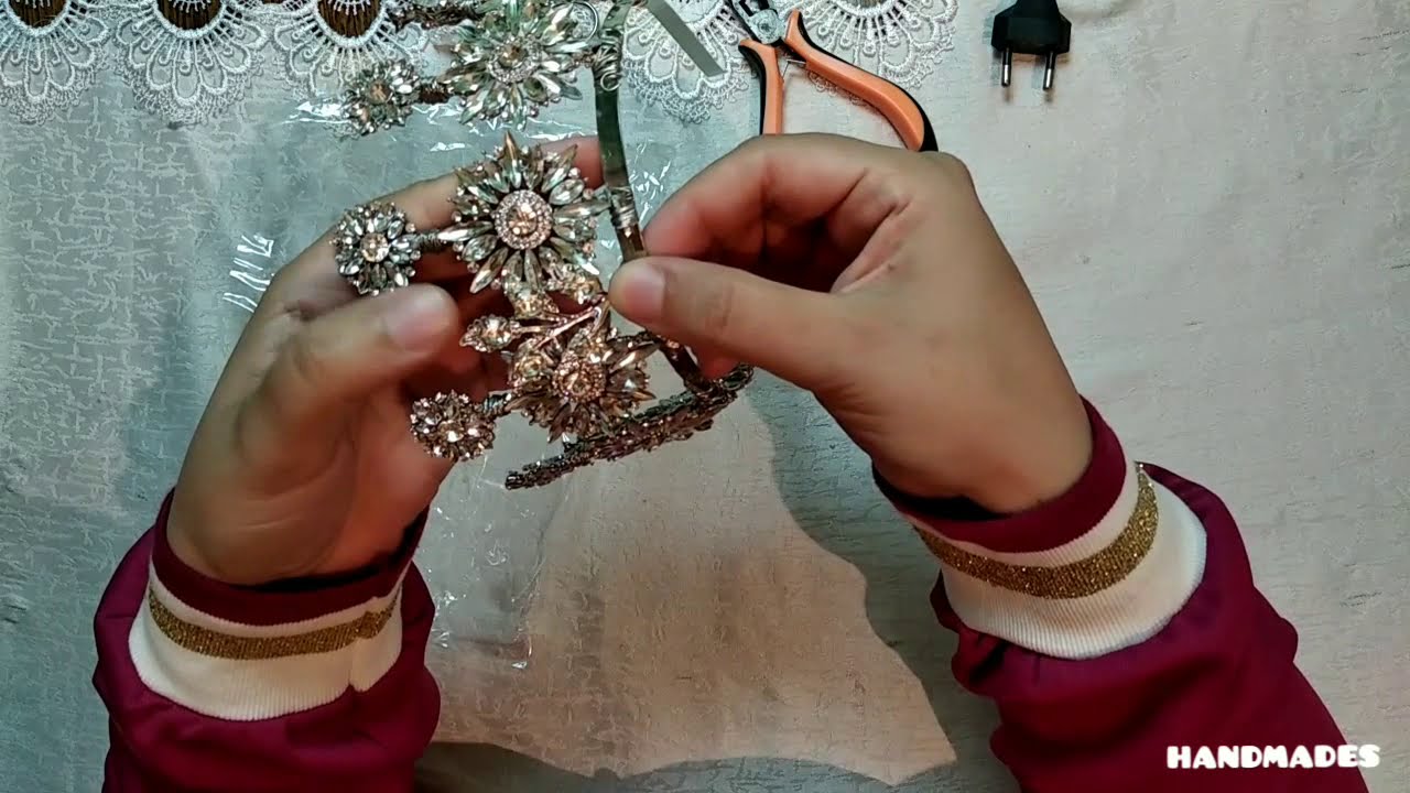 How to make wedding crystal crown - DIY (5)