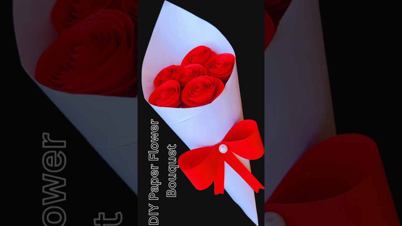 Easy paper flower bouquet making | DIY bouquet ideas #bouquet