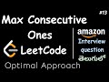 max consecutive ones Leetcode in java in telugu | Amazon interview question DSA tcs #dsa #amazon