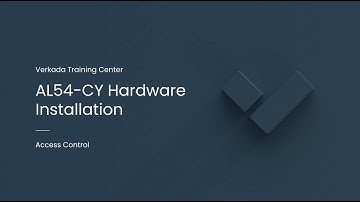 Verkada Access Control | Verkada AL54-CY Hardware Installation (Command Admin)