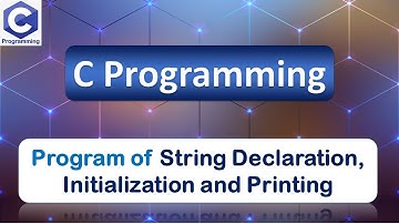 Program of String Declaration, Initialisation and Print | C Programming Language