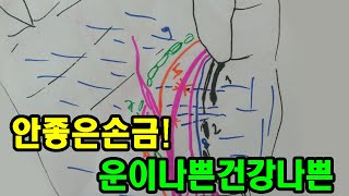 나쁜손금! 안좋은 손금(운이나쁜건강나쁜)