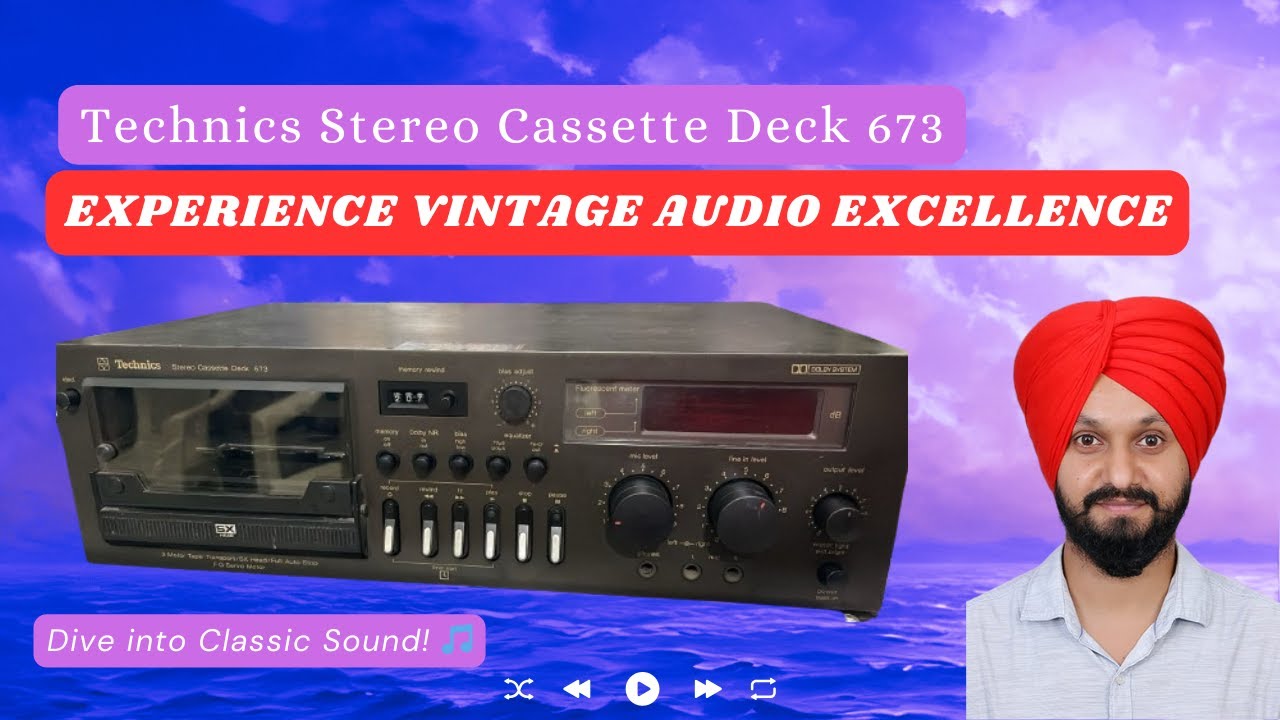 Experience Vintage Audio Excellence: Technics Stereo Cassette Deck