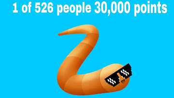 I got to first place on slither.io and 30,000 points no cap