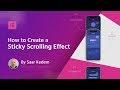 ⚡ Create a Sticky Scrolling Effect Using Elementor