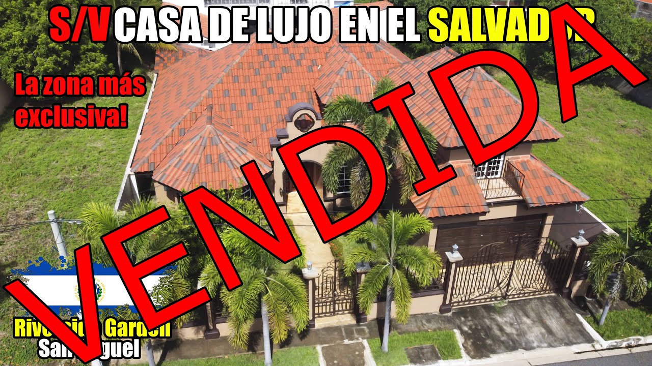 VENDIDA‼‼‼ UNA CASA DE LUJO en ZONA EXCLUSIVA en El Salvador 😱