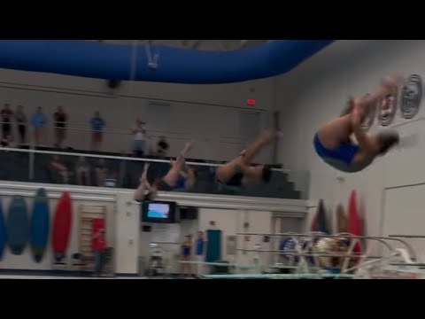 4 Diver Synchronized 103B Front 1 and 1/2 Pike 1m
