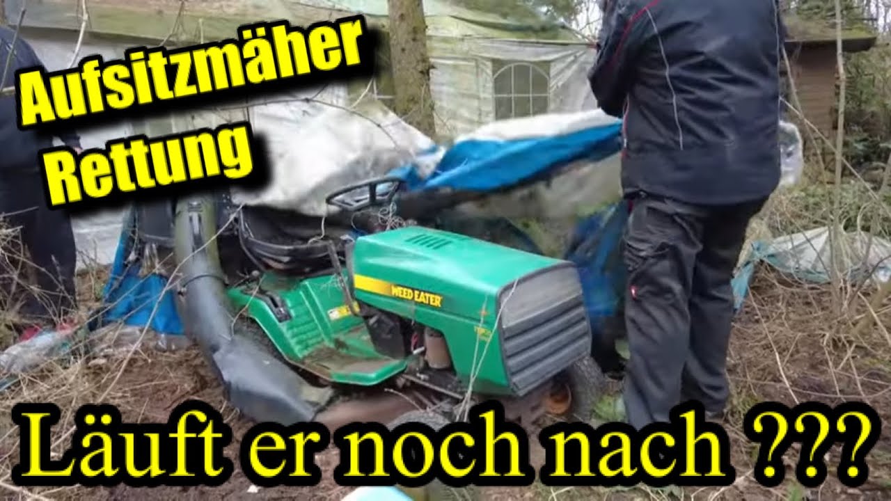 Aufsitzmäher Rettung erste Startversuch