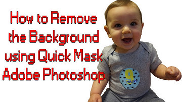Removing the background of an image using quick mask in Photoshop