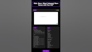 Click. Share. Shine! ✨ Animated Share Button with Pure CSS