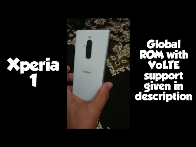 Global ROM with VoLTE and Android 11 for Sony Xperia 1 (SOV40