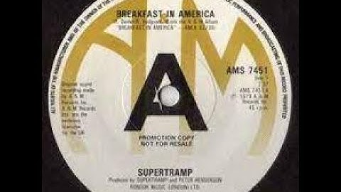 Thumbnail of Supertramp Breakfast In America Lyrics
