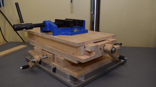 Making CNC XY Milling Table, Part 1: Building the base and testing it on the drill press