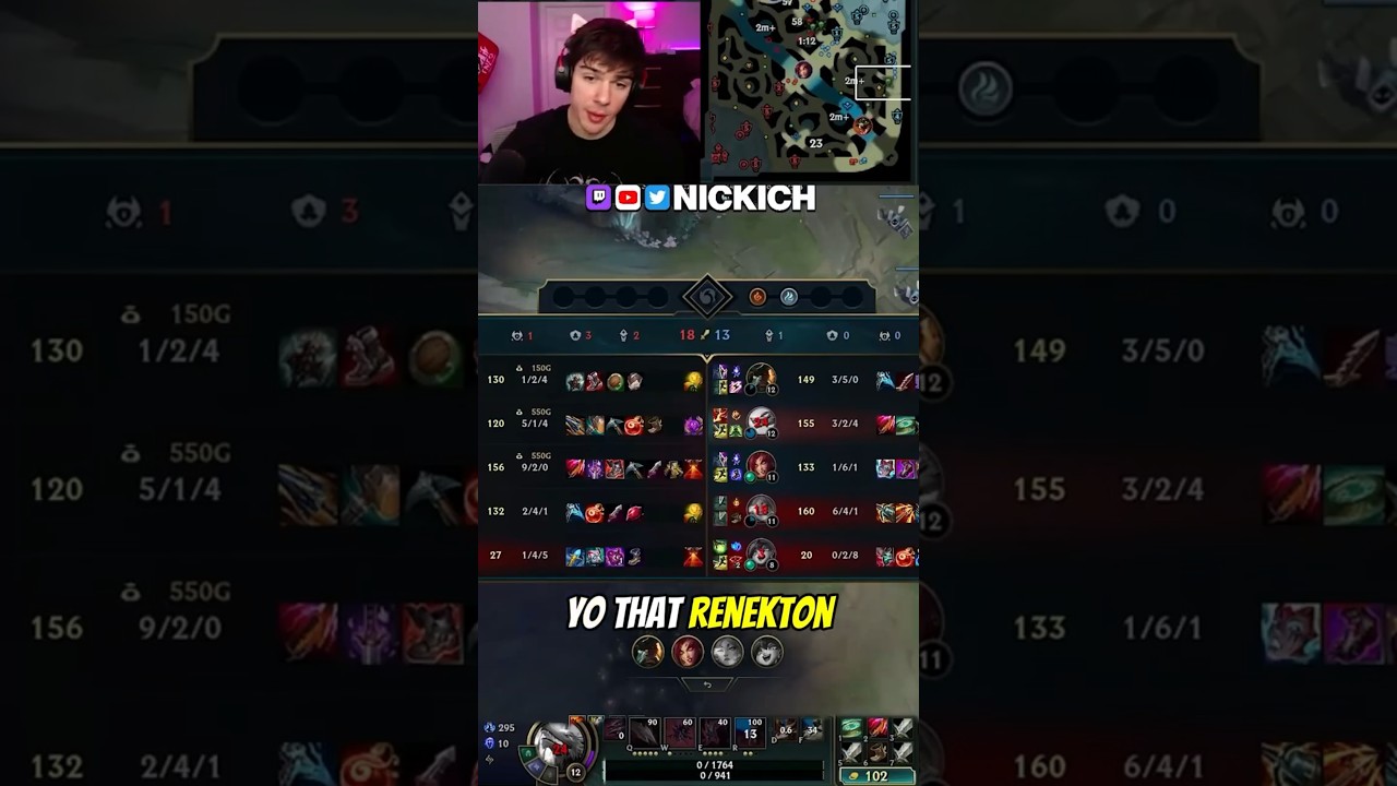 This Build Does Crazy Damage - Renekton Mid Vs Duoking And Nickich