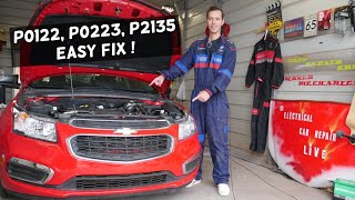 FIX CODE P0122 P0223 P2135 THROTTLE PEDAL POSITION SENSOR CHEVY, CHEVROLET, GMC, BUICK, CADILLAC