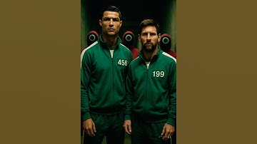 Messi & Ronaldo play Squid Game… who survives? 👀🔥 #squidgame #ronaldo #messi #soraai #viral