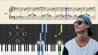 Kygo - Firestone - Piano Tutorial + SHEETS chords
