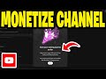 How To Monetize Youtube Channel