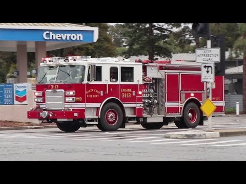 EPIC Air Horns! Fire Trucks Responding to a Structure Fire - YouTube